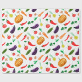 Oogstgroenten tomatenpaprika, paddenstoel c cadeaupapier (Vlak)