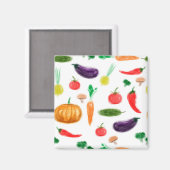Oogstgroenten tomatenpaprika, paddenstoel c magneet (Voorkant / Achterkant)