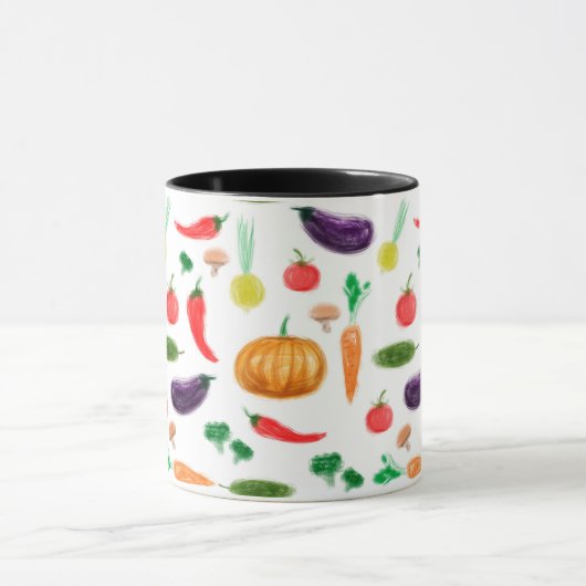 Oogstgroenten tomatenpaprika, paddenstoel c mok (Midden)