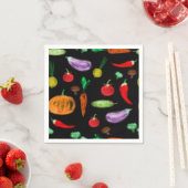 Oogstgroenten tomatenpaprika, paddenstoel c servet (Insitu)