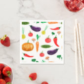 Oogstgroenten tomatenpaprika, paddenstoel c servet (Insitu)