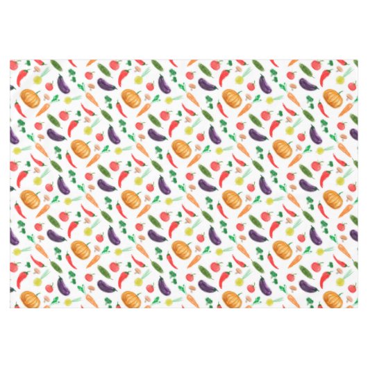 Oogstgroenten tomatenpaprika, paddenstoel c tafelkleed (Voorkant (Horizontaal))