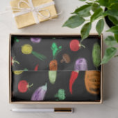 Oogstgroenten tomatenpaprika, paddenstoel c tissuepapier (Geschenk)