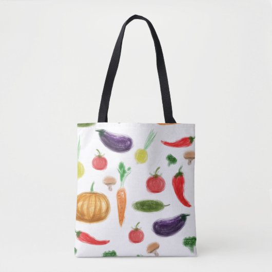 Oogstgroenten tomatenpaprika, paddenstoel c tote bag (Voorkant)