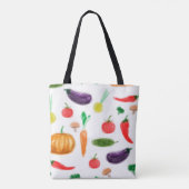 Oogstgroenten tomatenpaprika, paddenstoel c tote bag (Achterkant)