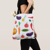 Oogstgroenten tomatenpaprika, paddenstoel c tote bag (Dichtbij)