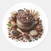 Oogstharmonie Ronde Sticker (Voorkant)