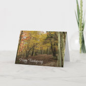 Oogstherfst Bos Kleurrijk Loof Foto  Kaart (Voorkant)