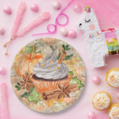 Oogstherfstpatroon Papieren Bordje (Feest)