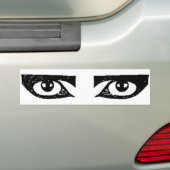 Oogsticker 2 bumpersticker (Op auto)