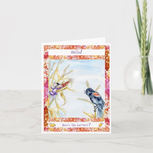 "Oogstkaart" Bedankkaart (Voorkant)