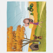 Oogstknuffels Fleece Deken (Voorkant)