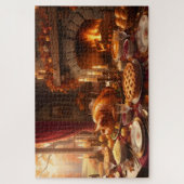 Oogstmaal Eend, Taarten & Gloed van de Haard Legpuzzel (Verticaal)