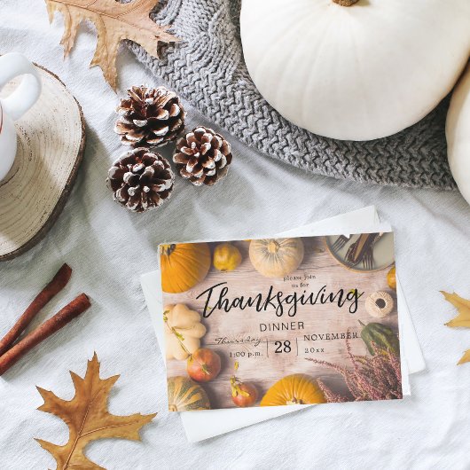 Oogstmaal Feest Pompoen Kaart