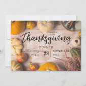 Oogstmaal Feest Pompoen Kaart (Voorkant)