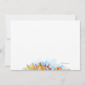 Oogstmaal in de herfstpracht kaart (Achterkant)