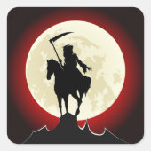 Oogstmaan Bloedmaan Gotisch Vierkante Sticker (Voorkant)