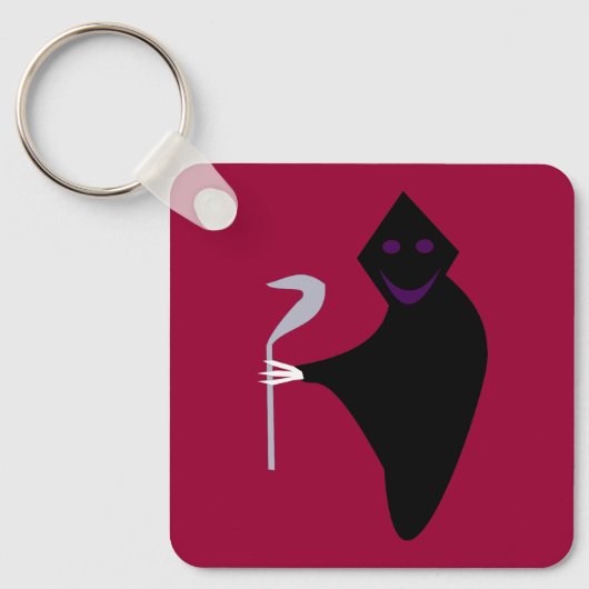 Oogstmaan Halloween Douane Sleutelhanger (Voorkant)