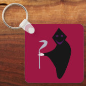 Oogstmaan Halloween Douane Sleutelhanger (Voorkant)