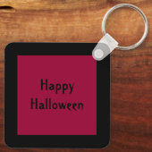 Oogstmaan Halloween Douane Sleutelhanger (Achterkant)