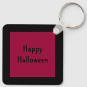 Oogstmaan Halloween Douane Sleutelhanger (Achterkant)