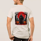 Oogstmaan Scène Tri-Blend Shirt (Achterkant)
