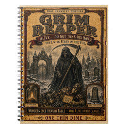 Oogstmaan, Vintage Circus Monster Notitieboek