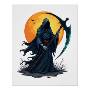 Oogstmachine met Zeis � Eng Halloween Shirt Perfect Poster