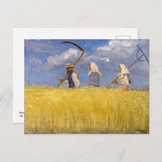 Oogstmachines | Anna Ancher | Briefkaart (Voorkant / Achterkant)