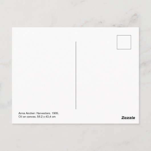 Oogstmachines | Anna Ancher | Briefkaart (Achterkant)