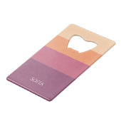 Oogstpalet Creditkaart Flessenopener (Voorkant Gekanteld)