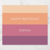 Oogstpalet Sparkling Wijnetiket (Enkel label)