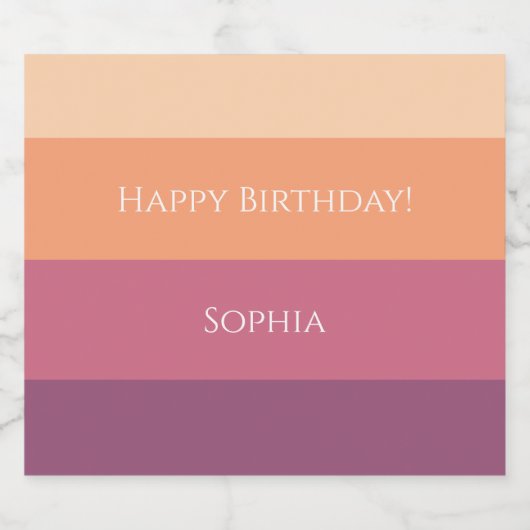 Oogstpalet Sparkling Wijnetiket (Enkel label)