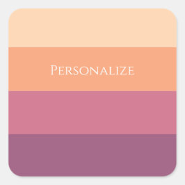 Oogstpalet Vierkante Sticker