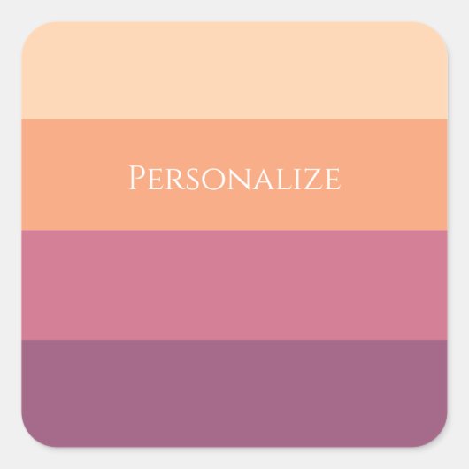 Oogstpalet Vierkante Sticker (Voorkant)