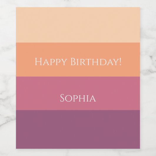 Oogstpalet Wijn Etiket (Enkel label)