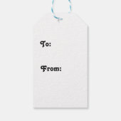 Oogstpatroon Herfstpompoen Cadeaulabel (Achterkant)