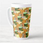 Oogstpatroon Herfstpompoen Latte Mok (Linkerhoek)