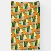 Oogstpatroon Herfstpompoen Spandoek (Verticaal)
