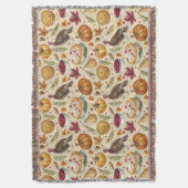  oogstpatroon van de Thanksgiving | rustieke Herfs Deken (Voorkant Verticaal)