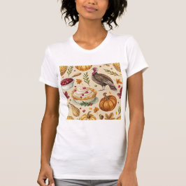  oogstpatroon van de Thanksgiving | rustieke Herfs T-shirt