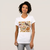  oogstpatroon van de Thanksgiving | rustieke Herfs T-shirt (Voorkant volledig)