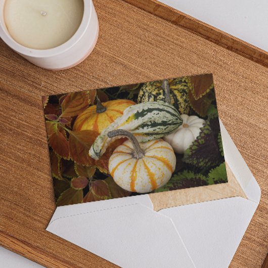 Oogstpompoen Thanksgiving-dineruitnodiging Feestdagen Kaart