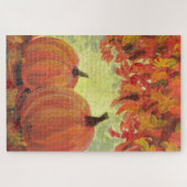 Oogstpompoenen #3 Herfst Bladeren Legpuzzel (Horizontaal)