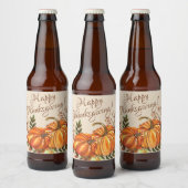 Oogstpompoenen Bier Etiket (Flessen)