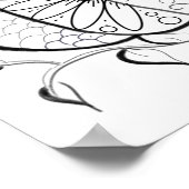 Oogstpompoenkleurig poster (Hoek)