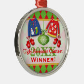 Oogstrelbekentenis voor Kerstmis 6 Metalen Ornament (Rechts)