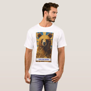 Oogstrelend beer motief dat je liefde uitdrukt t-shirt