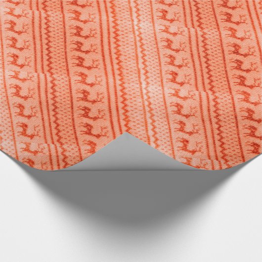 Oogstrelend kerstkeukenpatroon cadeaupapier (Hoek)