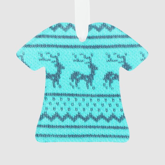 Oogstrelend kerstkeukenpatroon ornament (achterkant)